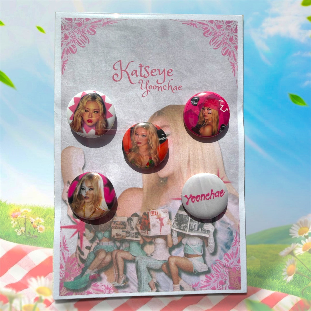 Katseye Yoonchae pin set